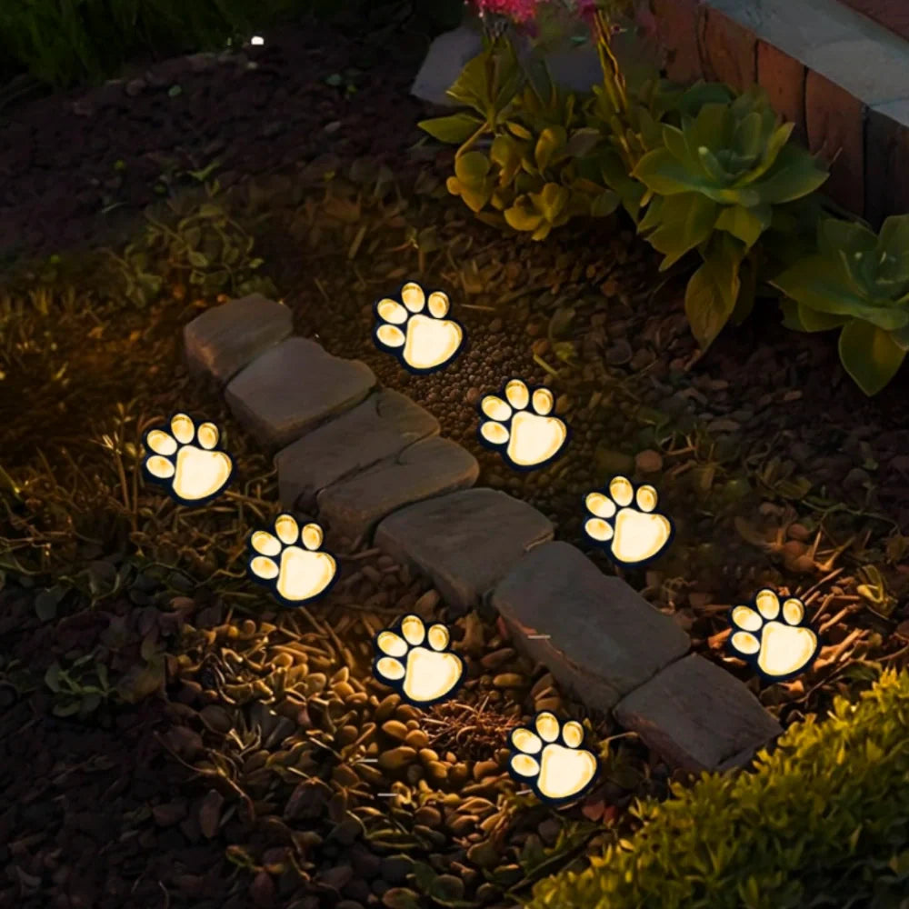 Lampe Solaire Extérieure en Forme de Patte de Chien - 40