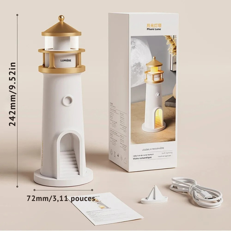 Lampe de table phare veilleuses lunaires