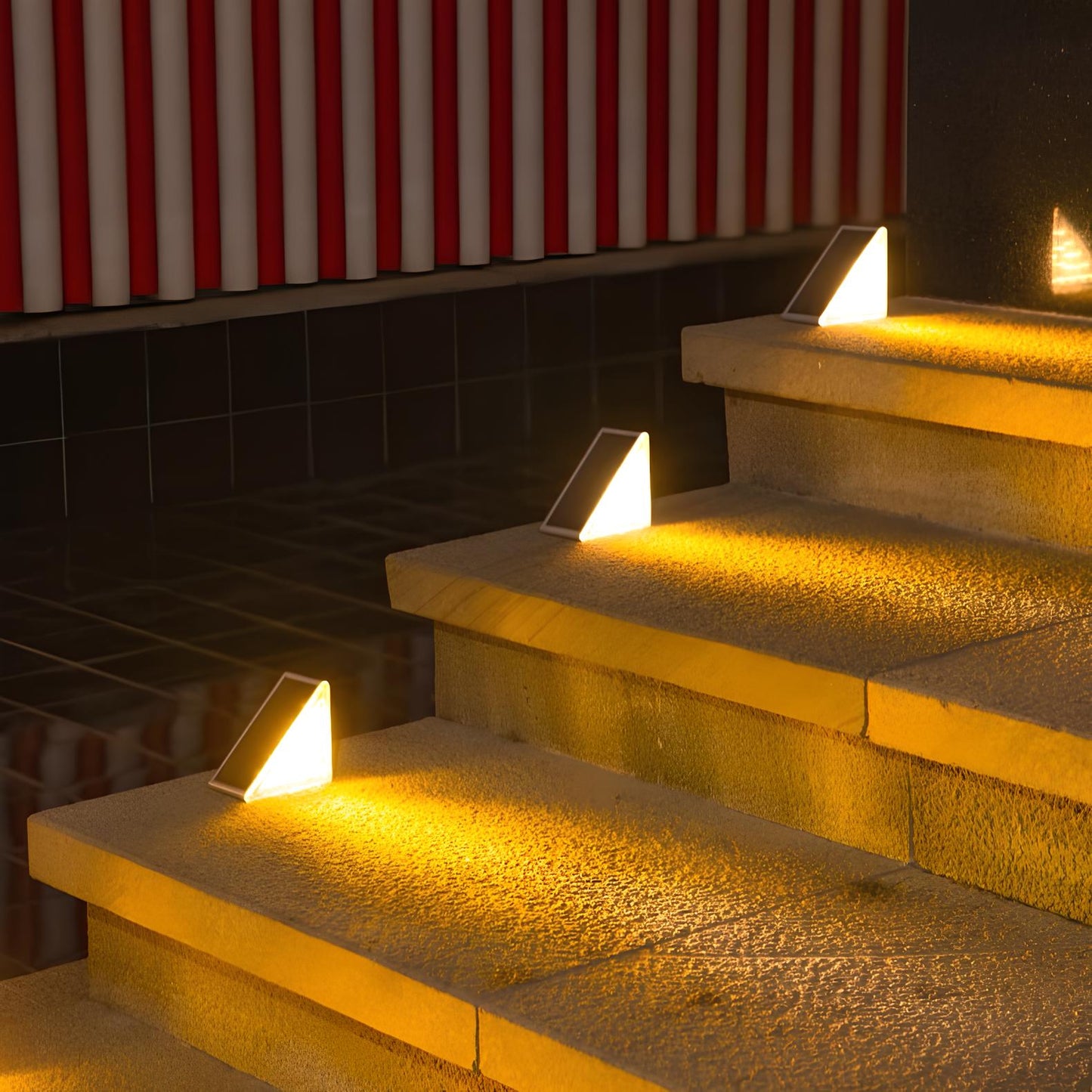 Éclairage d’escalier à énergie solaire