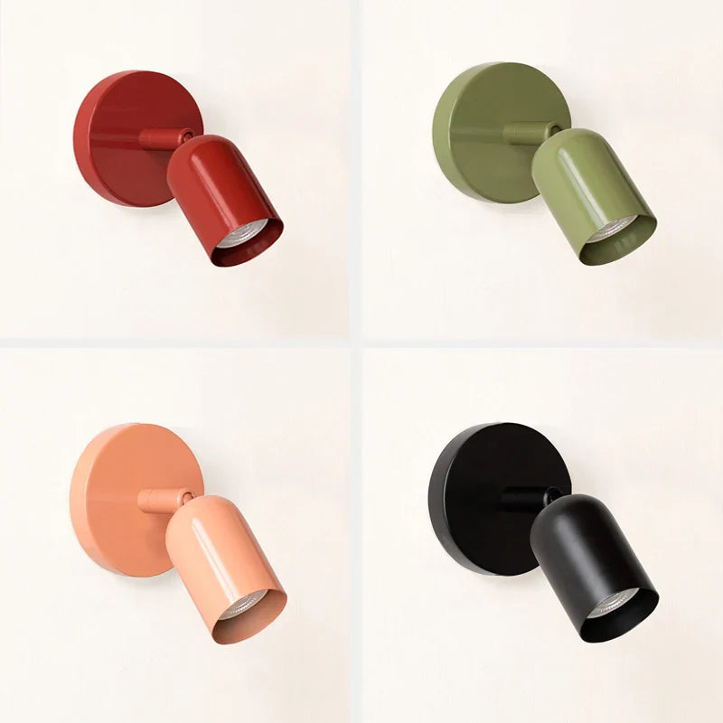 Applique murale LED Nordic Rotate – Luminaire minimaliste avec tête pivotante pour chambre, salon