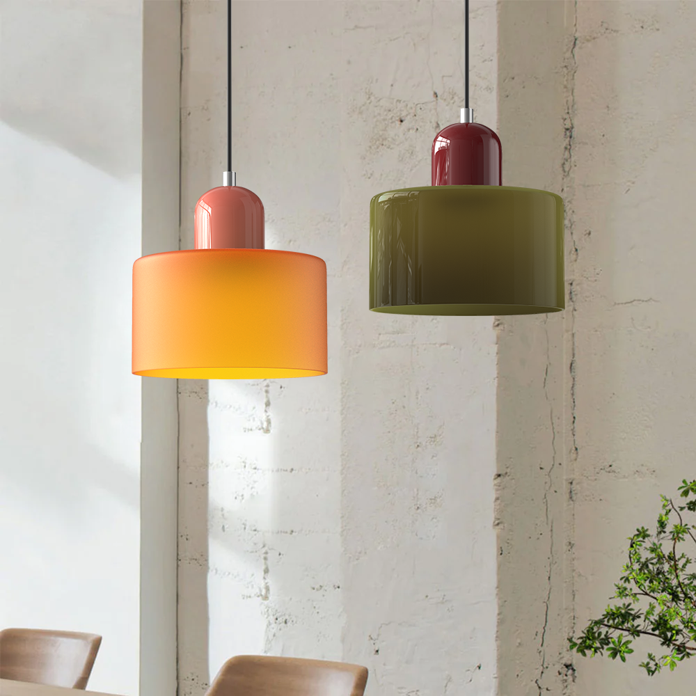 Lampe Suspendue en Verre – Design Créatif Bauhaus