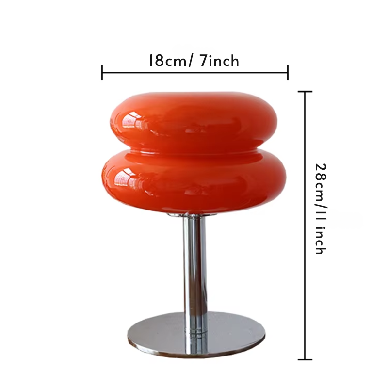 Macaron Glas-Tischlampe