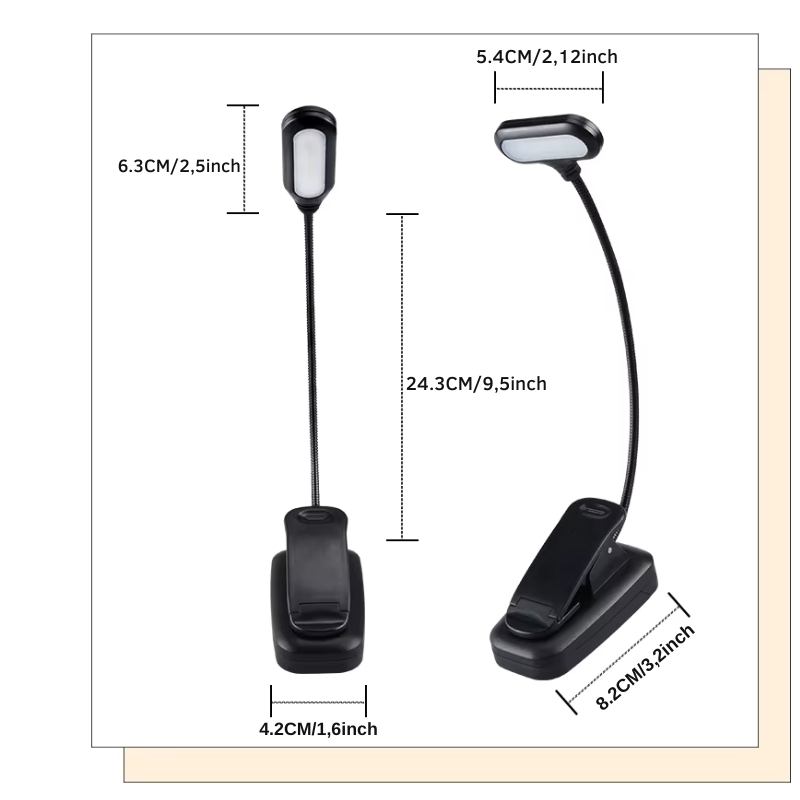 Mini Lampe LED de Lecture - Protection des Yeux