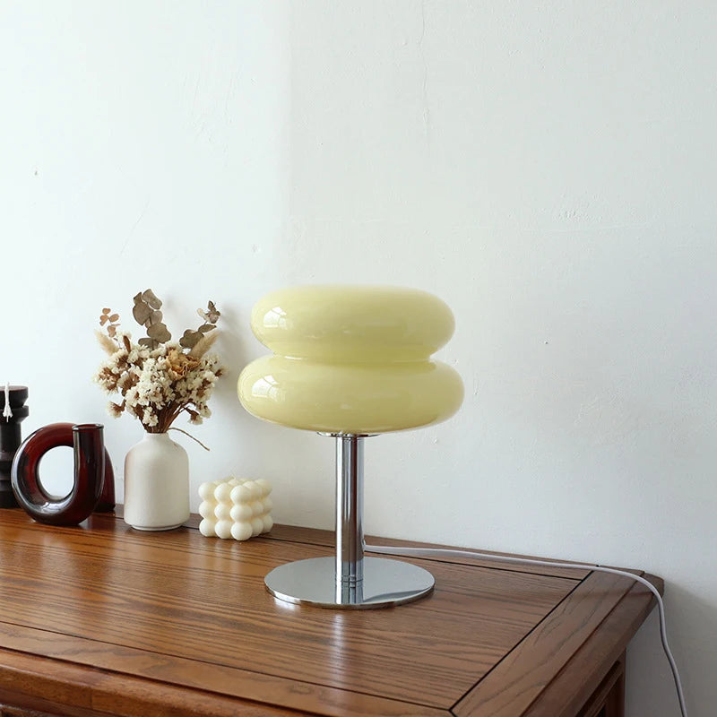 Macaron Glas-Tischlampe
