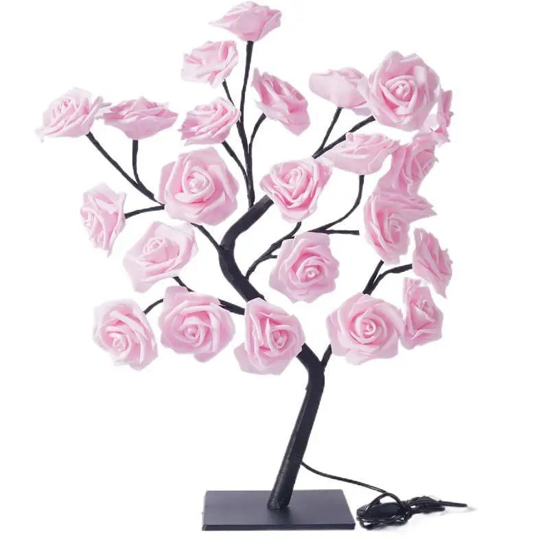 Blumenfee Tischlampe Nachtlicht Rosenbaum