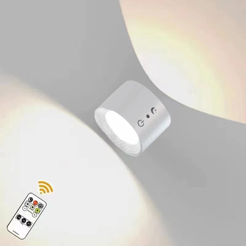 Lampe murale à double tête à avec contrôle tactile et télécommande
