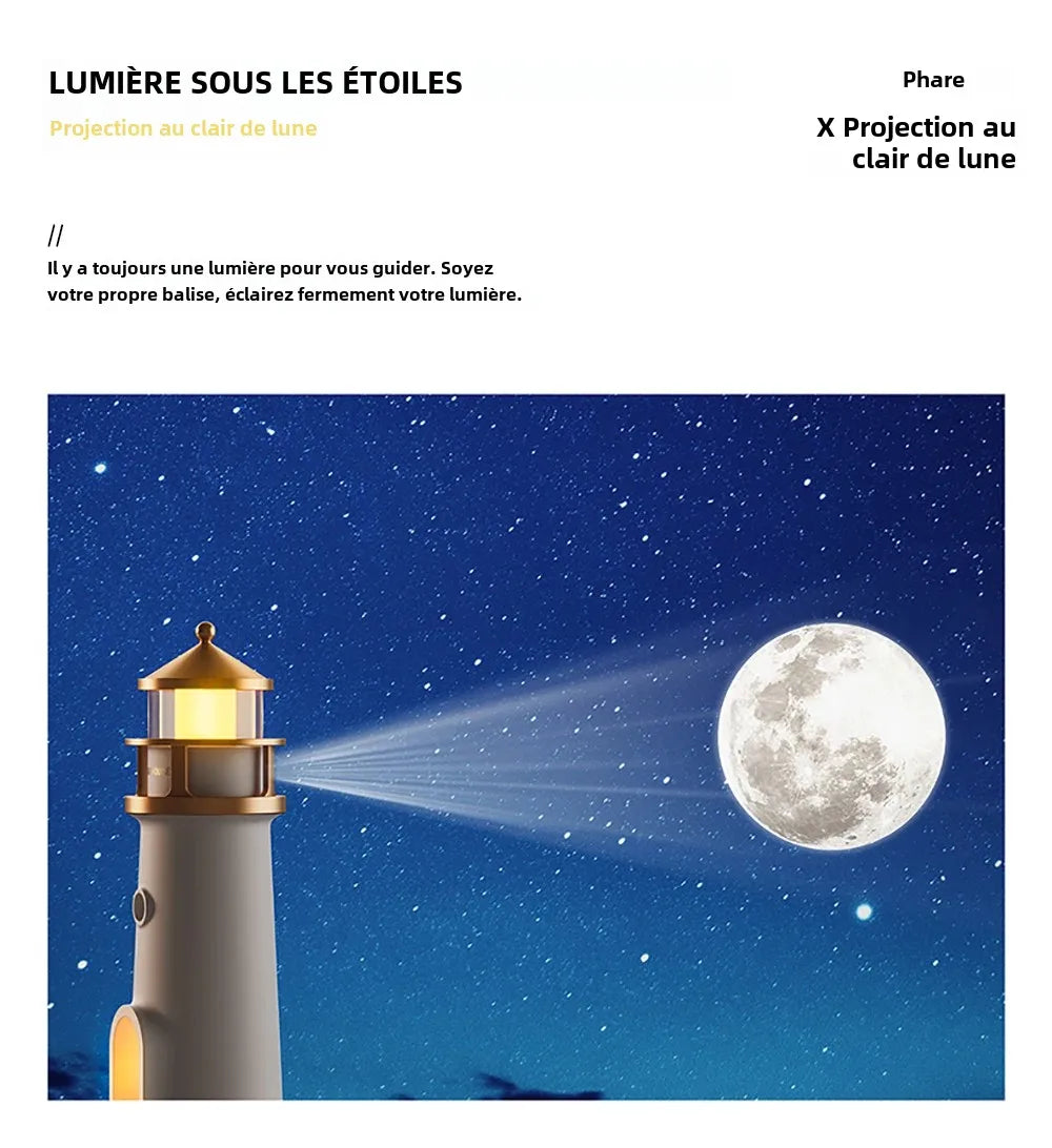 Lampe de table phare veilleuses lunaires