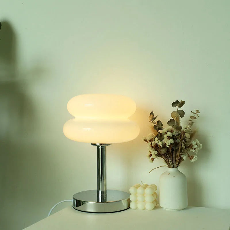 Macaron Glas-Tischlampe