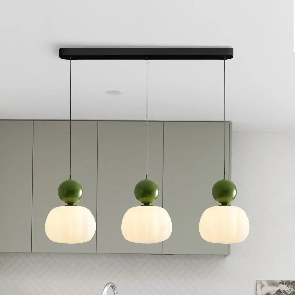 Scout Cremefarbene Art-Deco-Hängelampe