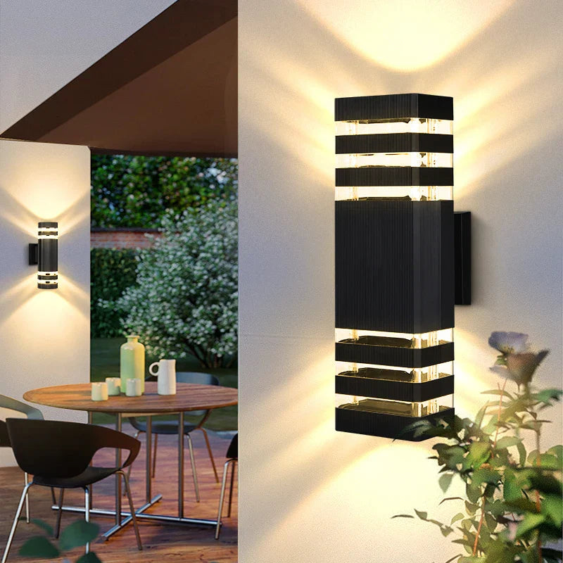 VÉLUNA - Applique Murale Extérieure LED avec Design Multidirectionnel