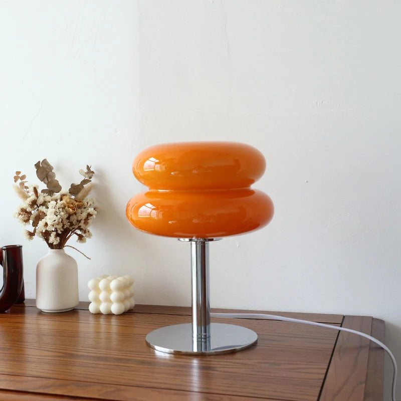 Macaron Glas-Tischlampe