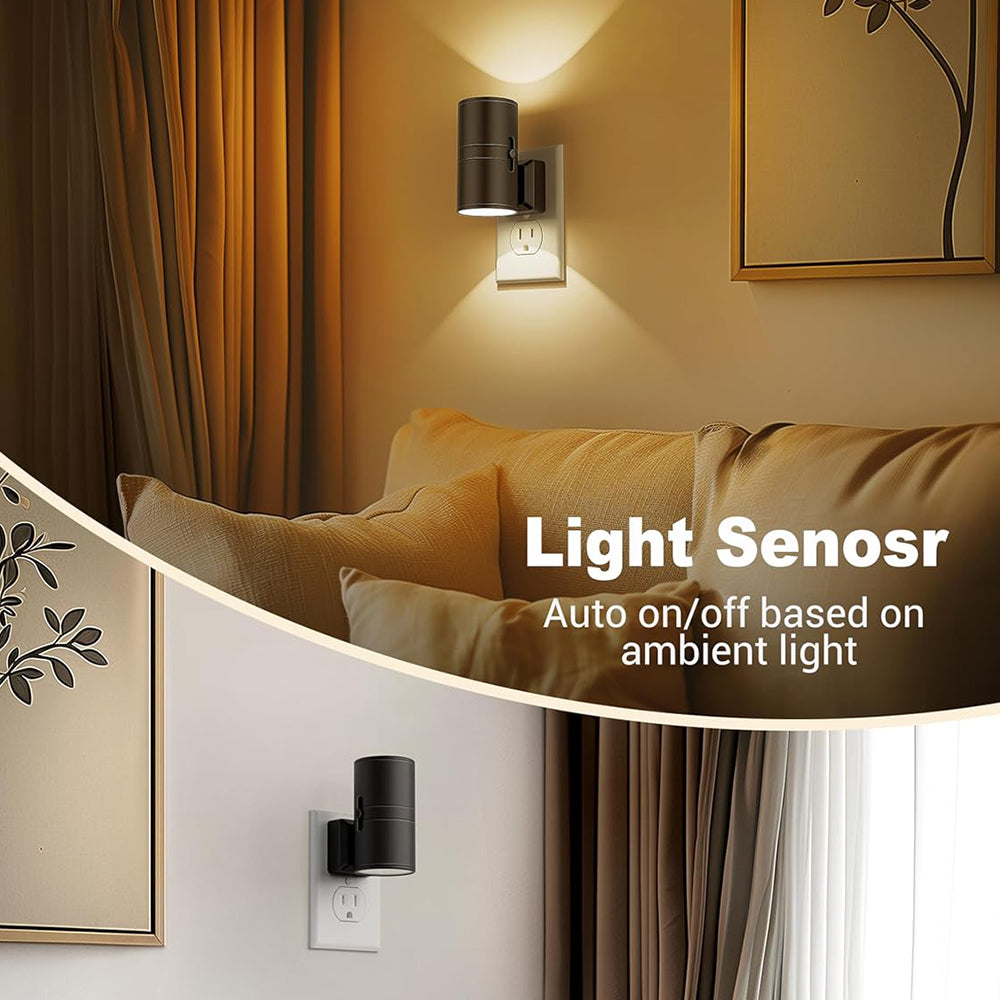 Lampe LED – Veilleuse Murale à Brancher sur Prise -37