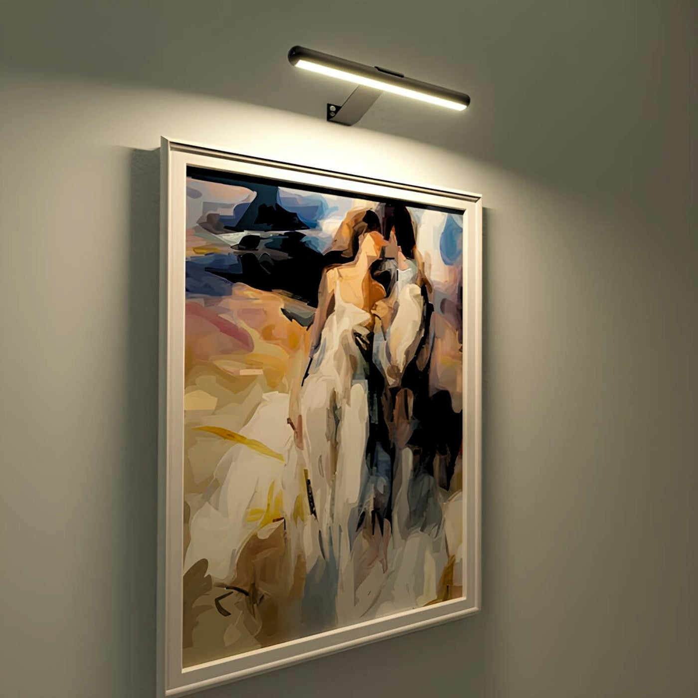 Kabellose Wandleuchte für Kunstwerke