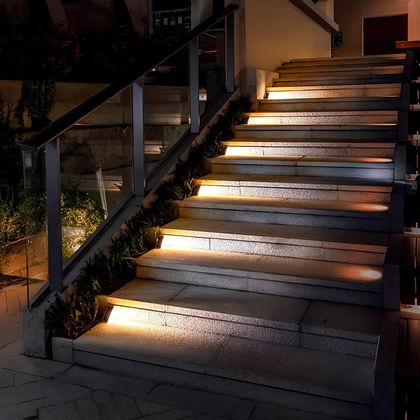 Éclairage d’escalier à énergie solaire