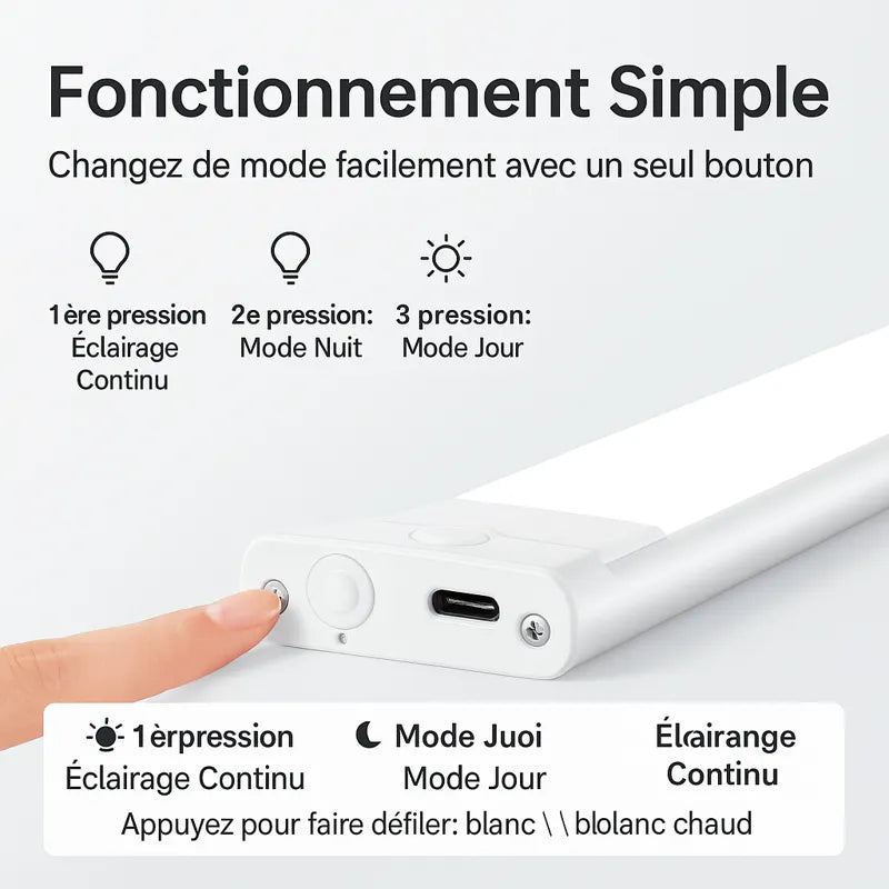 Lampe rechargeable sans fil