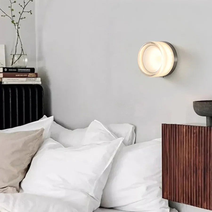 Lampe Murale Ronde en Verre