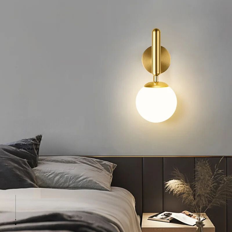 Messingkugel-Wandleuchte – Eleganz und Raffinesse