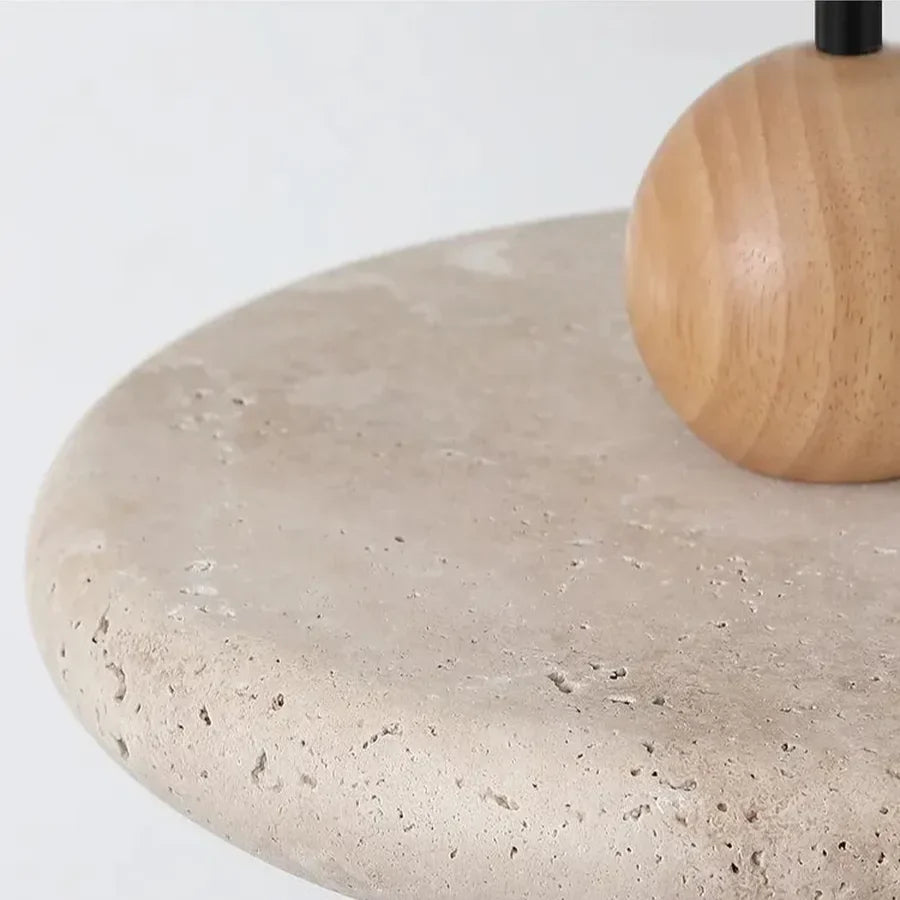 Suspension Travertin Pierre Naturelle Plate