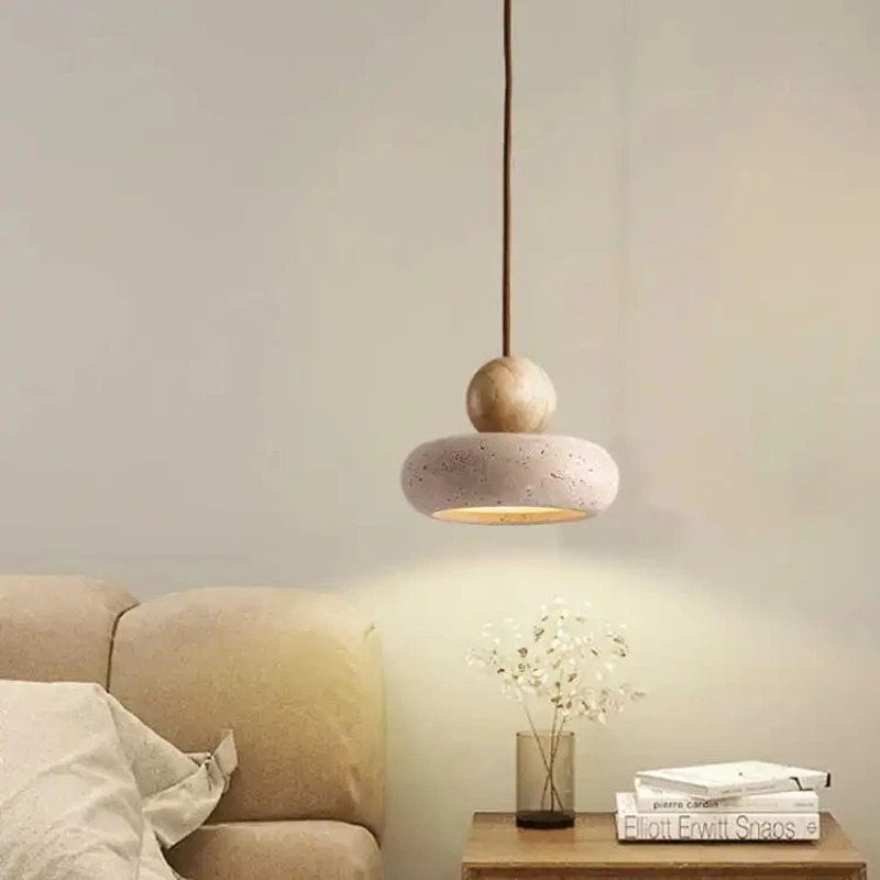 Suspension lumineuse en pierre - 47