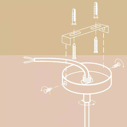 Suspension Pierre Travertin Minimaliste