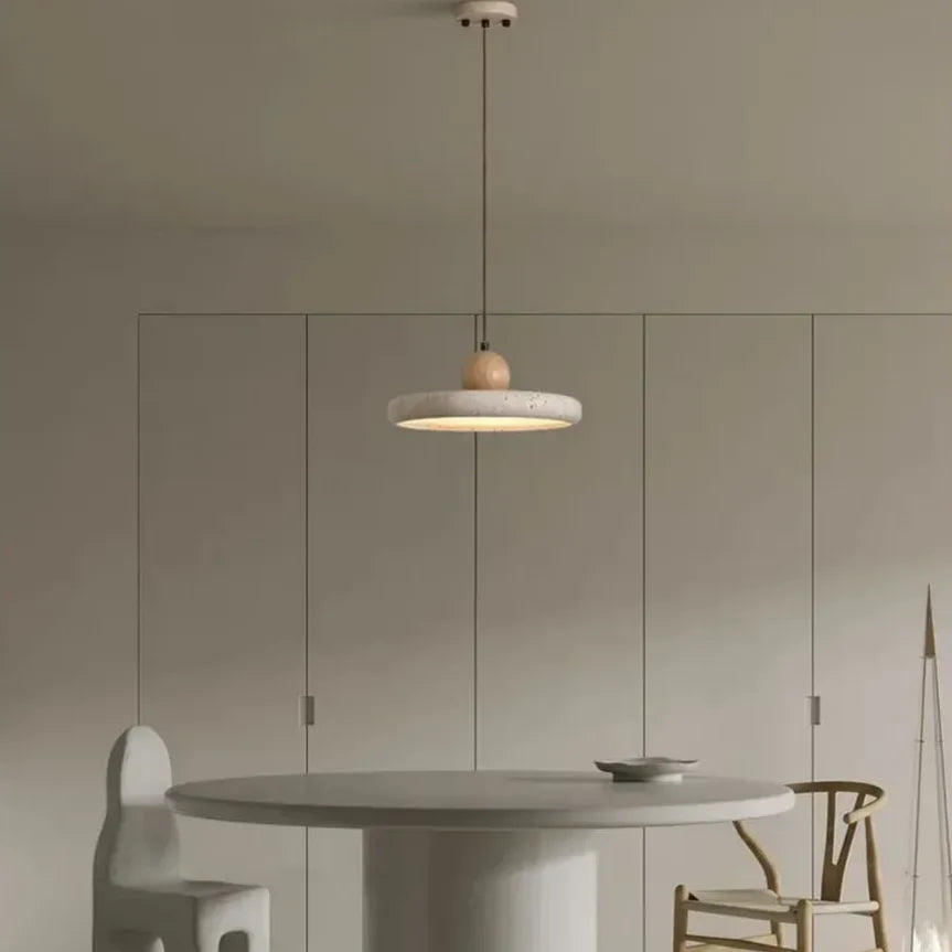 Suspension Travertin Pierre Naturelle Plate