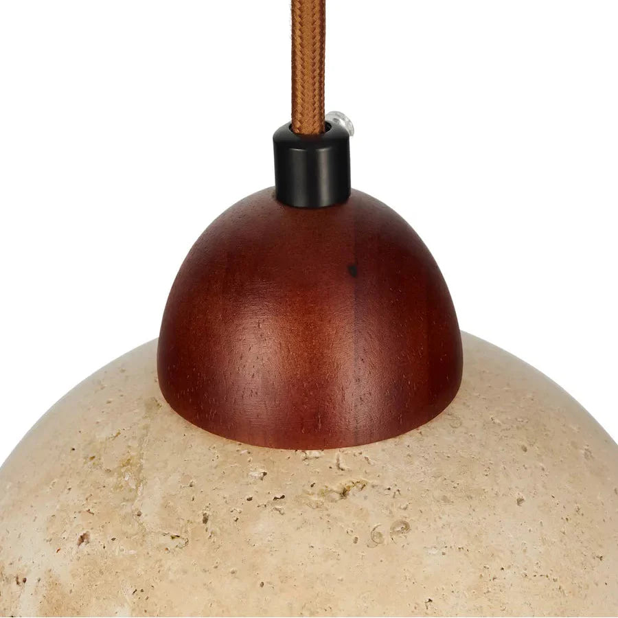 Suspension Pierre Travertin Minimaliste