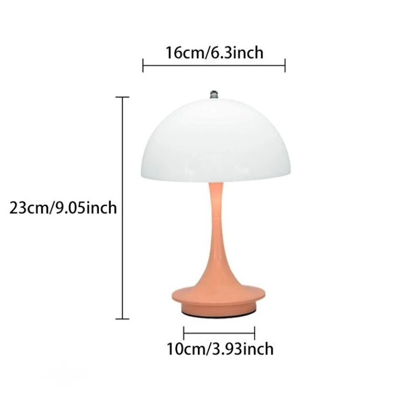 Champignon Éclat - Lampe de Table USB Rechargeable