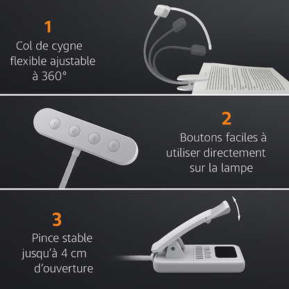 Lampe de Lecture Ea - USB - Rechargeable