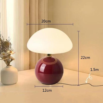 Französische Creme-Pilzlampe