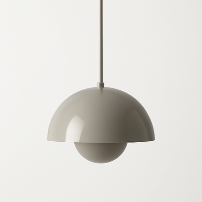 Lustre coloré en demi-cercle