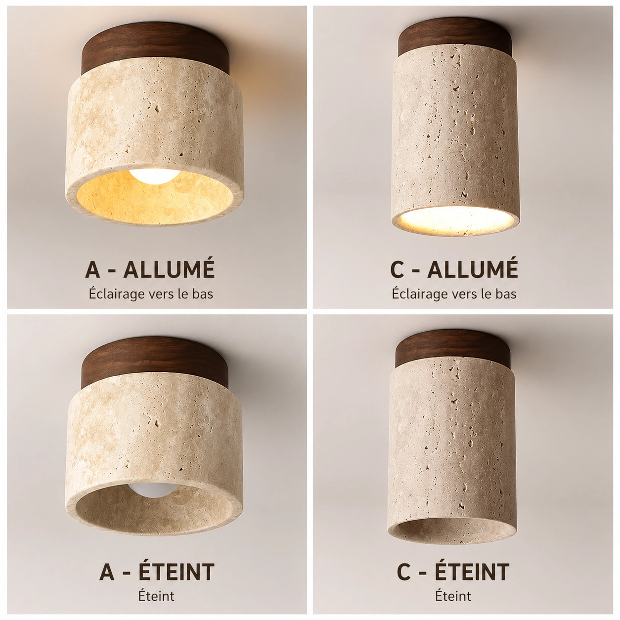 Plafonnier Style Céramique Minimaliste