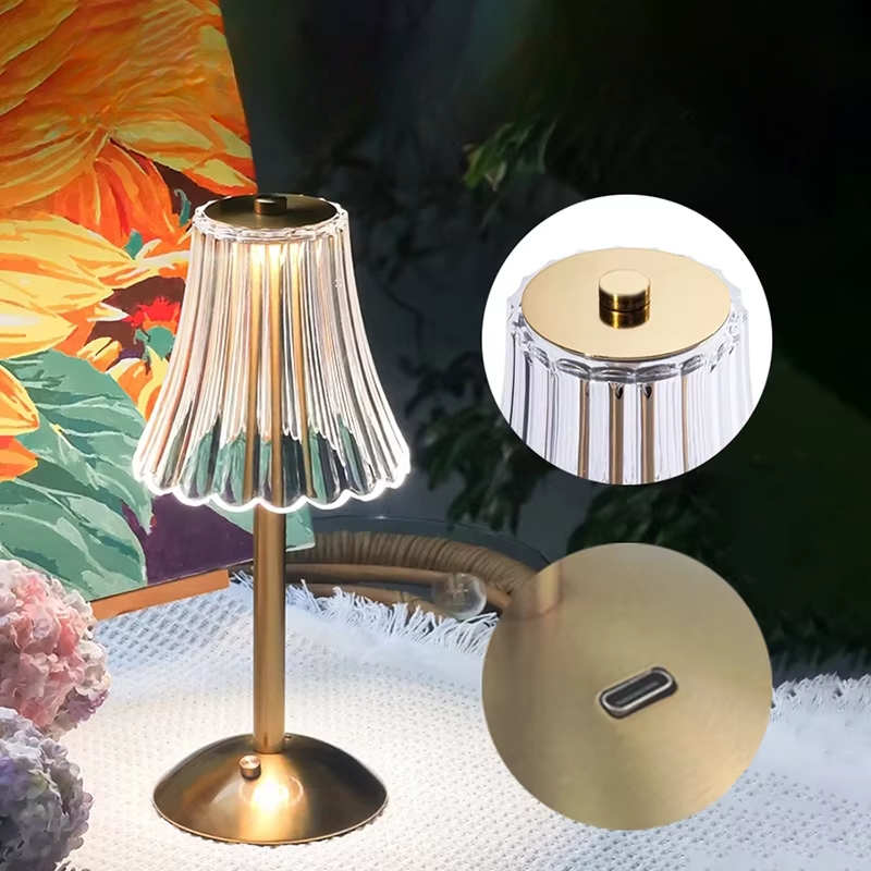 Lampe de Table LED Tactile Crystal