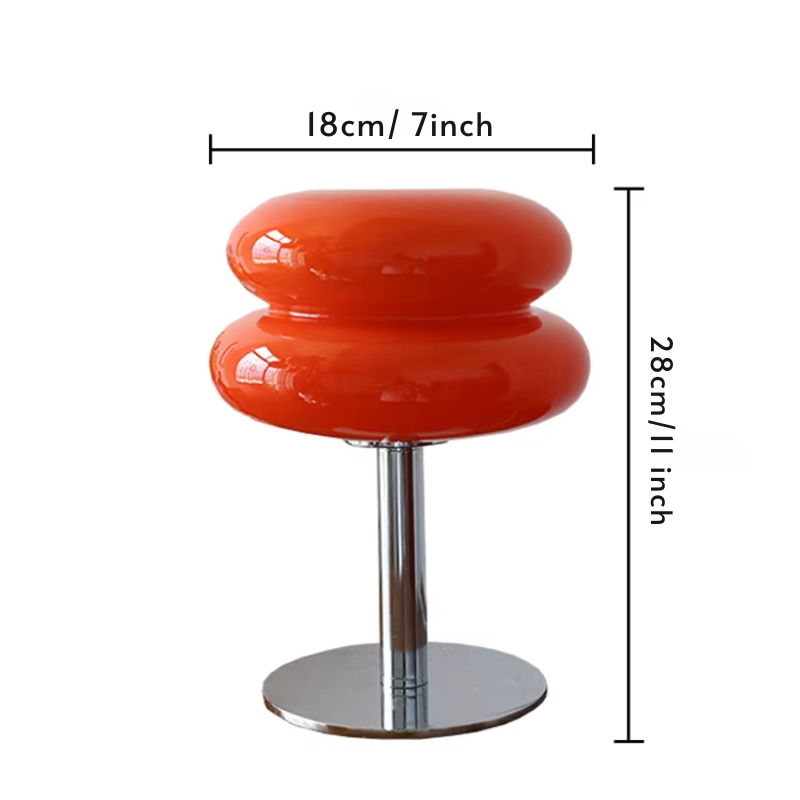 Lampe de Table Macaron en Verre