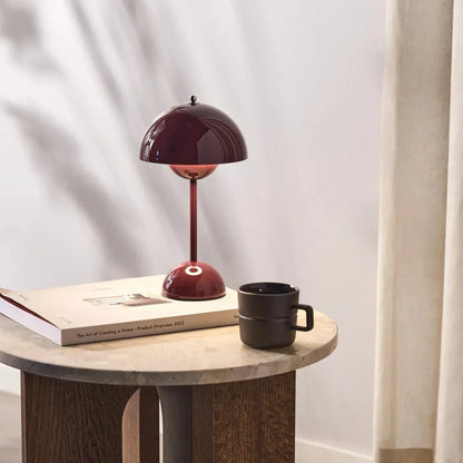 Lampe de Table Flowerpot V2 - Design Iconique par Verner Panton, Dimmable et Sans Fil