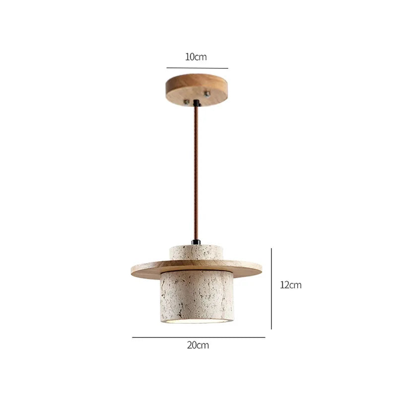 Suspension lumineuse en pierre -  44