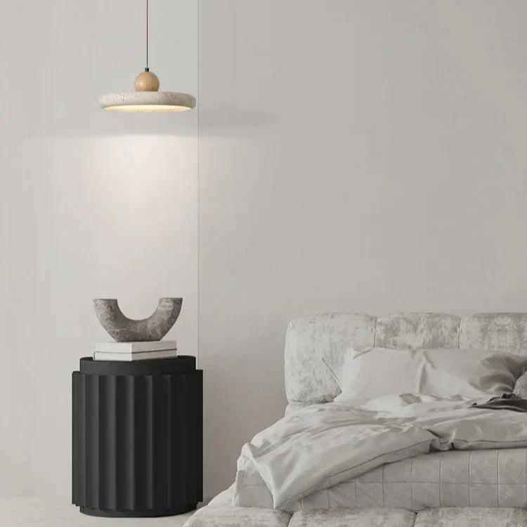 Suspension Travertin Pierre Naturelle Plate