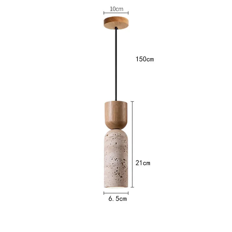 Suspension lumineuse en pierre -  41