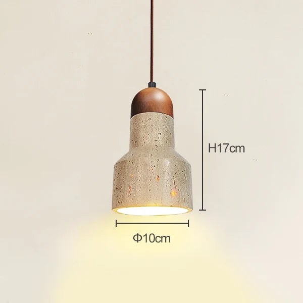 Suspension Pierre Travertin Minimaliste
