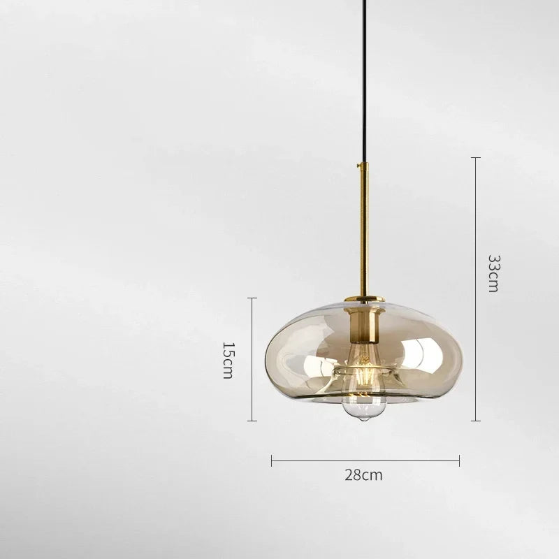 Suspension Verre Nordique Moderne Minimaliste