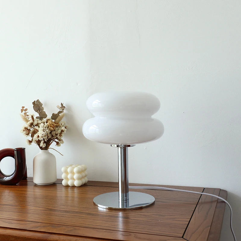 Lampe de Table Macaron en Verre