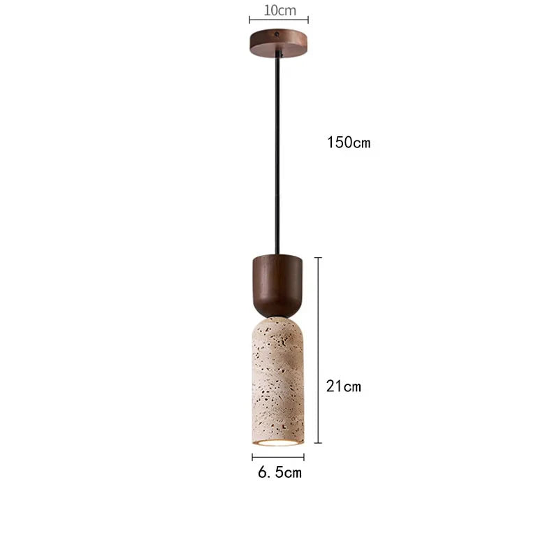 Suspension lumineuse en pierre -  41