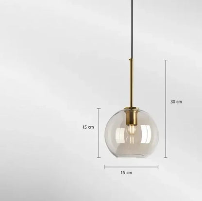Modern Minimalist Nordic Glass Pendant Light