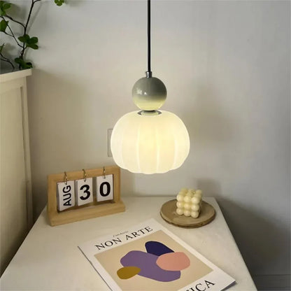 Scout Cremefarbene Art-Deco-Hängelampe 