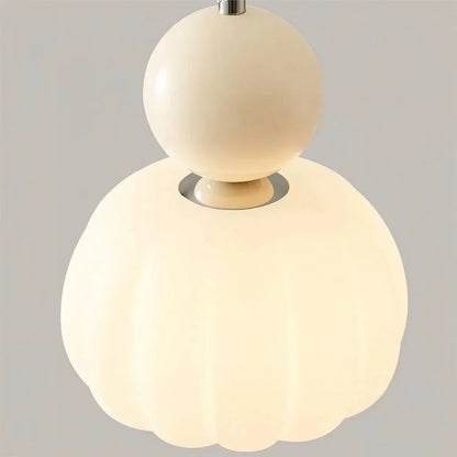 Scout Cremefarbene Art-Deco-Hängelampe 