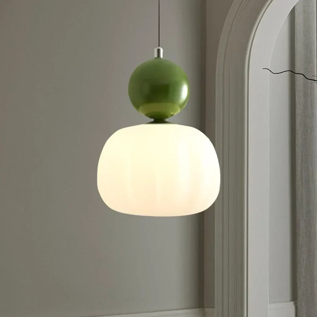 Scout Cremefarbene Art-Deco-Hängelampe 