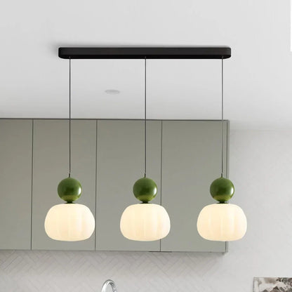 Scout Cremefarbene Art-Deco-Hängelampe 