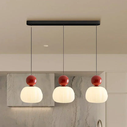 Scout Cremefarbene Art-Deco-Hängelampe 