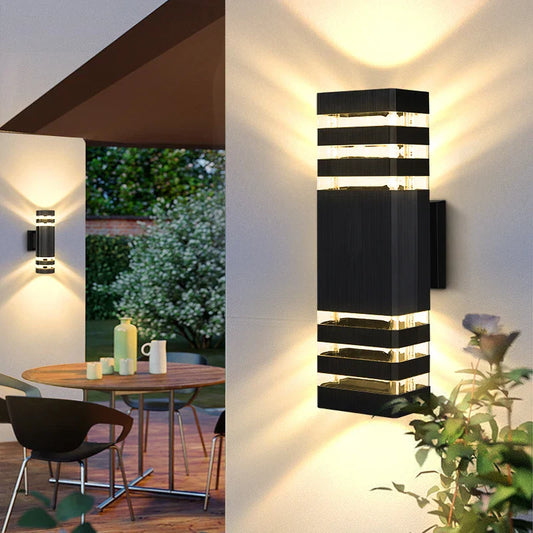 VÉLUNA - Applique Murale Extérieure LED avec Design Multidirectionnel