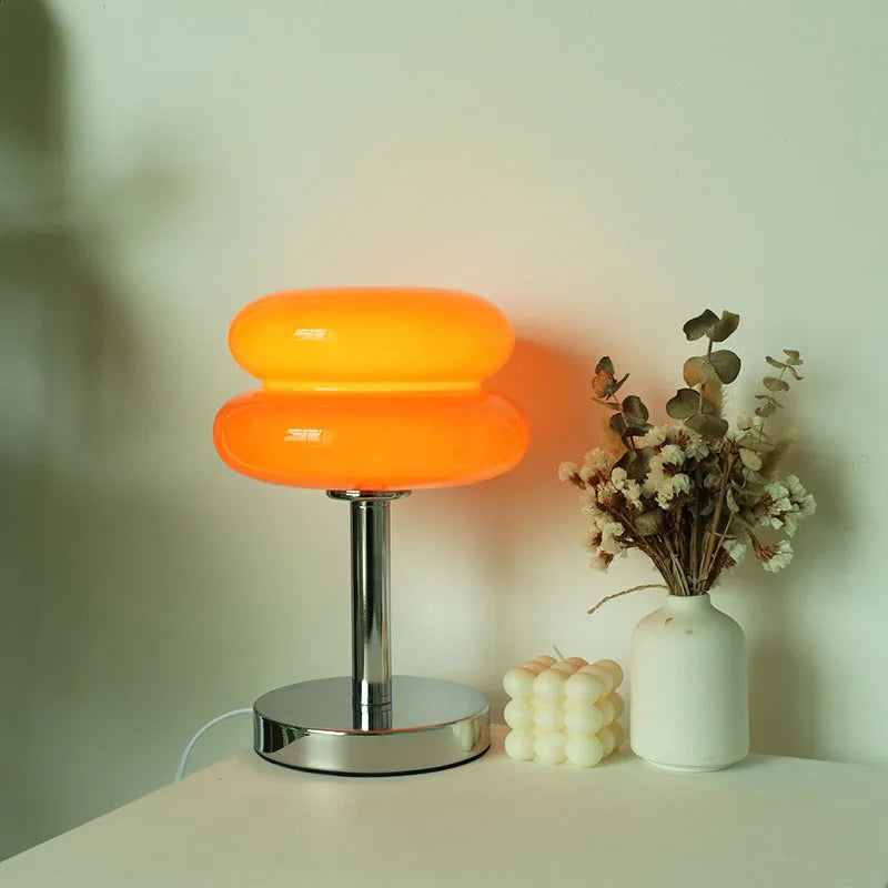 Lampe de Table Macaron en Verre