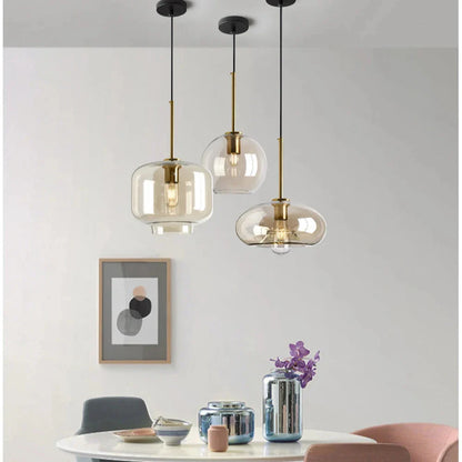 Modern Minimalist Nordic Glass Pendant Light